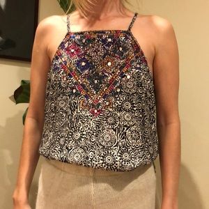 Urban outfitters embroidered blouse, size Xs